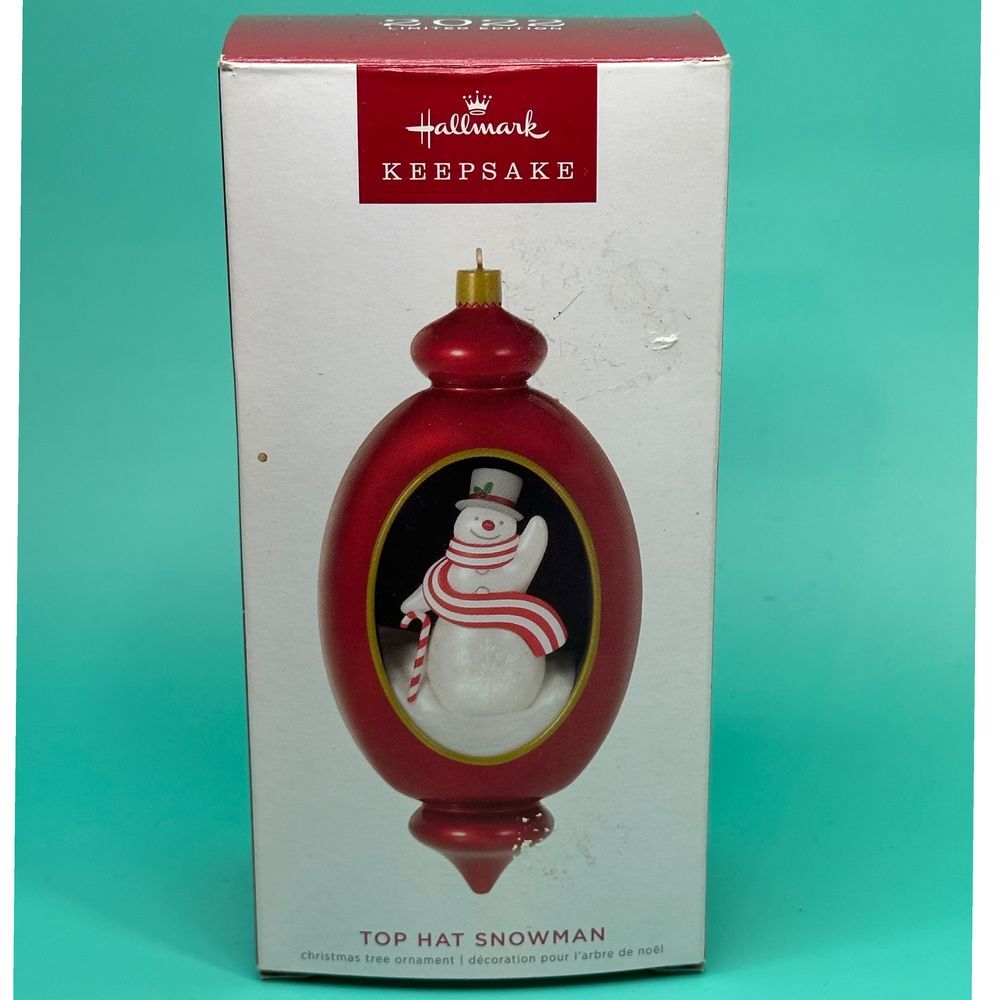 Hallmark Keepsake Top Hat Snowman Christmas Ornament Holiday Decoration